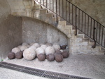 SX27495 Stone and metal cannon balls Chateau Royal de Collioure.jpg